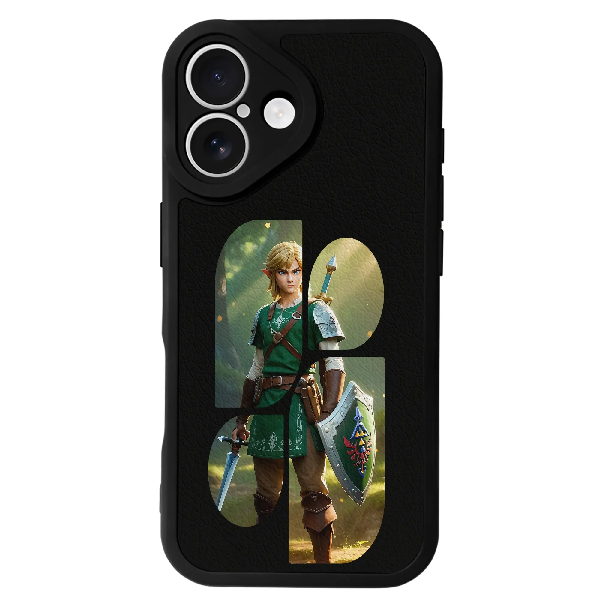 ゼルダの伝説 グッズ,リンク - IPhone 16シリーズ対応 ・ シリコンスマホケース ・ レザー調 ・ 高精度フィット ・ 耐衝撃 ・ ワイヤレス充電対応 ・ 精密カット